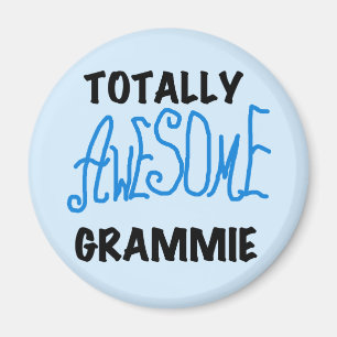 Totally Awesome Grammie Blue T-shirts Gifts Magnet