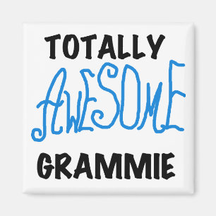 Totally Awesome Grammie Blue T-shirts Gifts Magnet