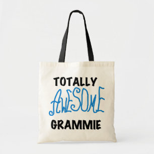 Totally Awesome Grammie Blue T-shirts Gifts Tote Bag