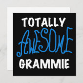 Totally Awesome Grammie Blue Tshirts Gifts (Front/Back)