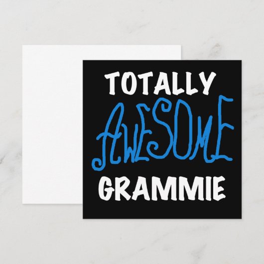 Totally Awesome Grammie Blue Tshirts Gifts (Front/Back)