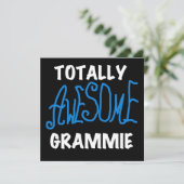Totally Awesome Grammie Blue Tshirts Gifts (Standing Front)