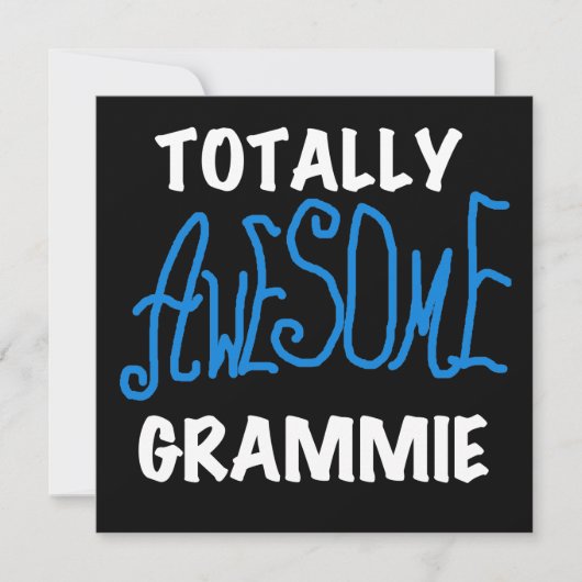 Totally Awesome Grammie Blue Tshirts Gifts (Front)