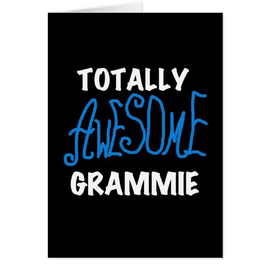 Totally Awesome Grammie Blue Tshirts Gifts (Front)