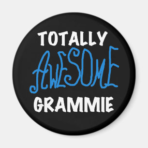 Totally Awesome Grammie Blue Tshirts Gifts Magnet