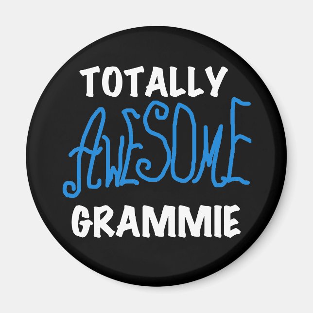 Totally Awesome Grammie Blue Tshirts Gifts Magnet (Front)