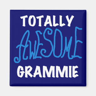 Totally Awesome Grammie Blue Tshirts Gifts Magnet