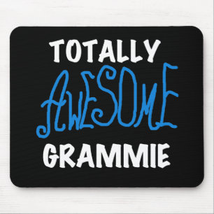 Totally Awesome Grammie Blue Tshirts Gifts Mouse Pad