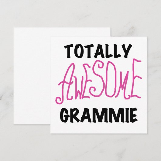 Totally Awesome Grammie Pink T-shirts Gifts (Front/Back)