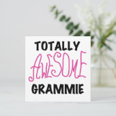 Totally Awesome Grammie Pink T-shirts Gifts (Standing Front)