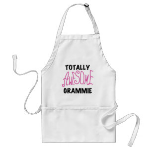 Totally Awesome Grammie Pink T-shirts Gifts Adult Apron