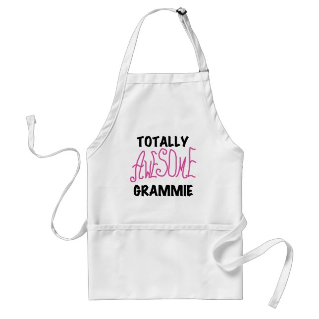 Totally Awesome Grammie Pink T-shirts Gifts Adult Apron (Front)