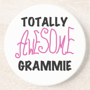 Totally Awesome Grammie Pink T-shirts Gifts Coaster