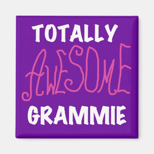 Totally Awesome Grammie Pink T-shirts Gifts Magnet