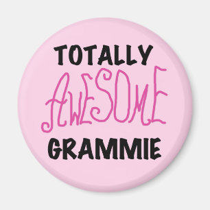 Totally Awesome Grammie Pink T-shirts Gifts Magnet