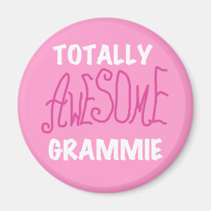 Totally Awesome Grammie Pink T-shirts Gifts Magnet