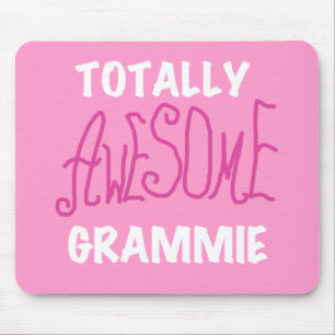 Totally Awesome Grammie Pink T-shirts Gifts Mouse Pad