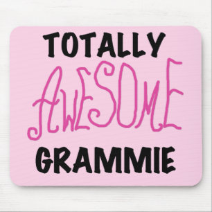 Totally Awesome Grammie Pink T-shirts Gifts Mouse Pad