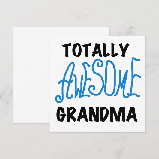Totally Awesome Grandma - Blue Tshirts and Gifts (Front/Back)