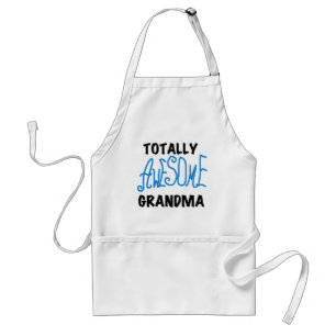 Totally Awesome Grandma - Blue Tshirts and Gifts Adult Apron