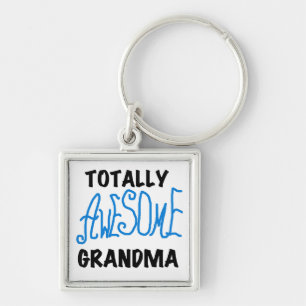 Totally Awesome Grandma - Blue Tshirts and Gifts Keychain