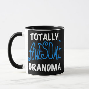 Totally Awesome Grandma Blue Tshirts and Gifts Mug