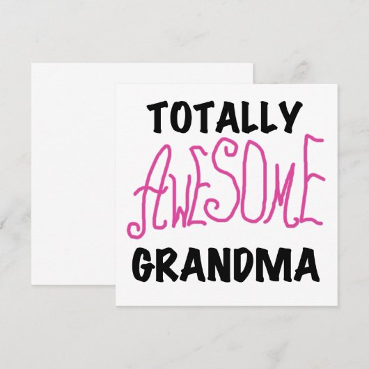 Totally Awesome Grandma - Pink Tshirts and Gifts (Front/Back)