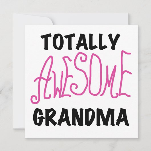 Totally Awesome Grandma - Pink Tshirts and Gifts (Front)