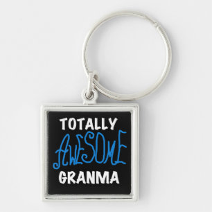 Totally Awesome Granma Blue T-shirts and Gifts Keychain