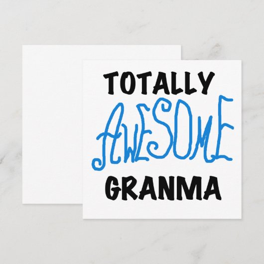 Totally Awesome Granma Blue Tshirts Gifts (Front/Back)