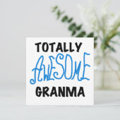 Totally Awesome Granma Blue Tshirts Gifts (Standing Front)
