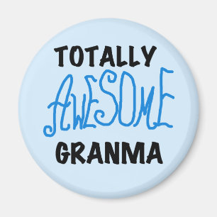Totally Awesome Granma Blue Tshirts Gifts Magnet