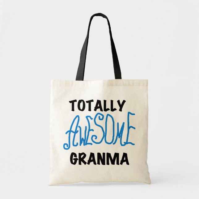 Totally Awesome Granma Blue Tshirts Gifts Tote Bag (Front)