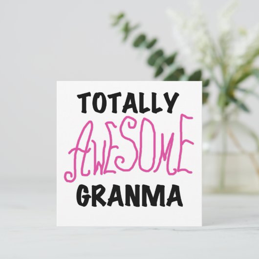 Totally Awesome Granma Pink Tshirts and Gifts (Standing Front)