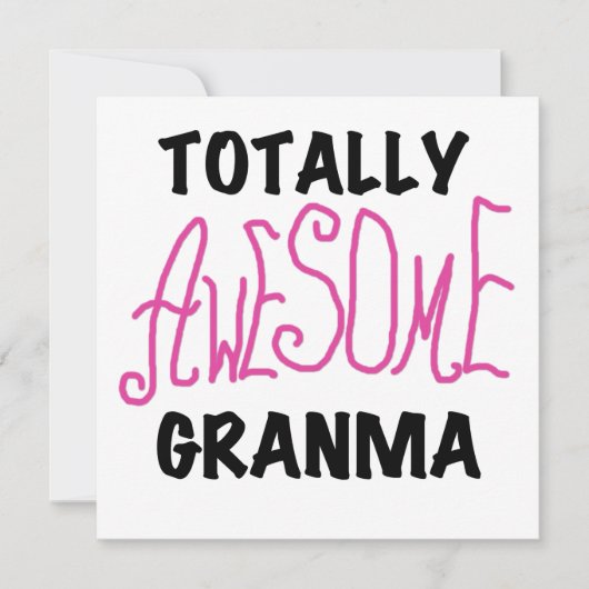 Totally Awesome Granma Pink Tshirts and Gifts (Front)