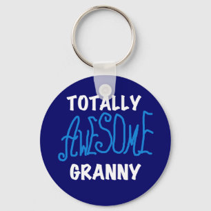 Totally Awesome Granny Blue T-shirts and Gifts Keychain