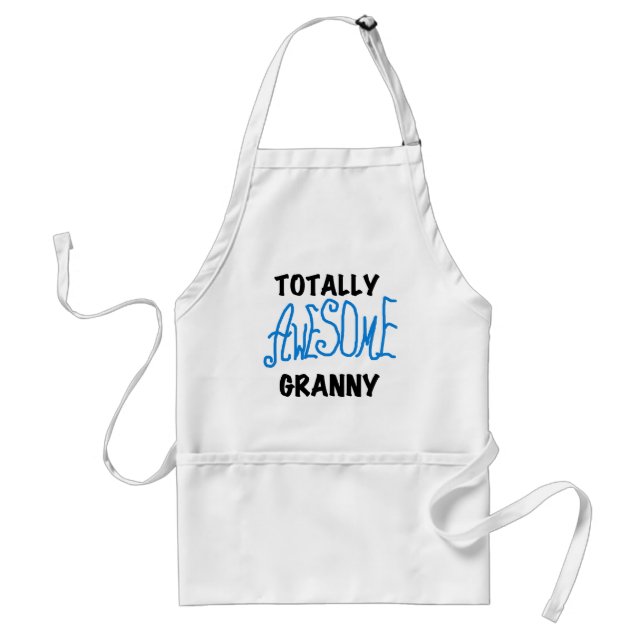 Totally Awesome Granny Blue Tshirts and Gifts Adult Apron (Front)