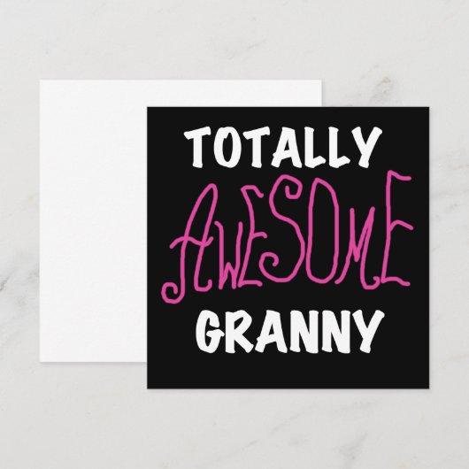 Totally Awesome Granny Pink Tshirts and GIfts (Front/Back)