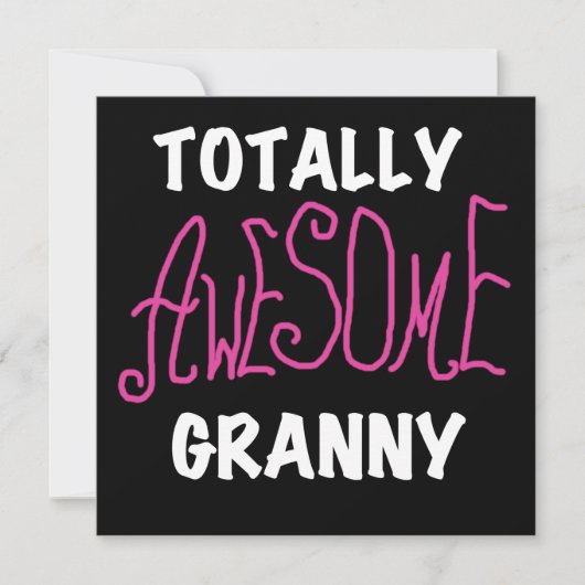 Totally Awesome Granny Pink Tshirts and GIfts (Front)