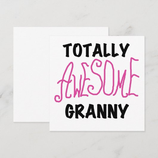 Totally Awesome Granny Pink Tshirts and GIfts (Front/Back)