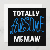 Totally Awesome Memaw Blue T-shirts (Front/Back)