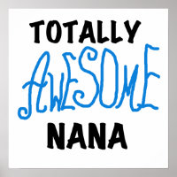 Totally Awesome Nana Blue T-shirts and Gifts