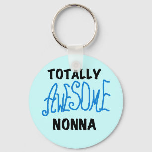 Totally Awesome Nonna Blue t-shirts and Gifts Keychain