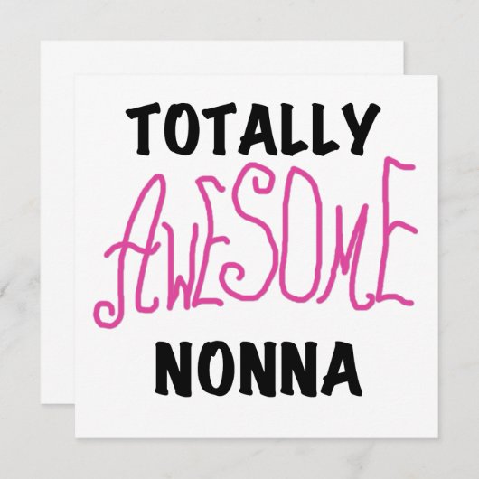Totally Awesome Nonna Pink T-shirts and Gifts (Front/Back)