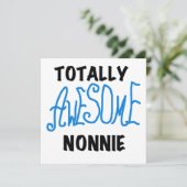 Totally Awesome Nonnie Blue Text Tshirts and Gifts (Standing Front)