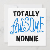 Totally Awesome Nonnie Blue Text Tshirts and Gifts (Front)