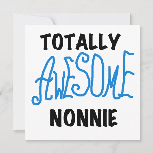 Totally Awesome Nonnie Blue Text Tshirts and Gifts (Front)