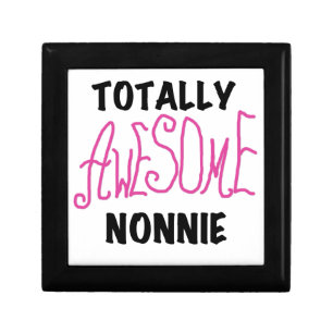 Totally Awesome Nonnie Pink Tshirts and Gifts Keepsake Box
