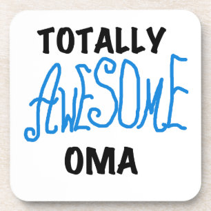 Totally Awesome Oma Blue T-shirts and Gifts Beverage Coaster