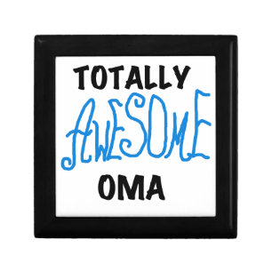 Totally Awesome Oma Blue T-shirts and Gifts Gift Box